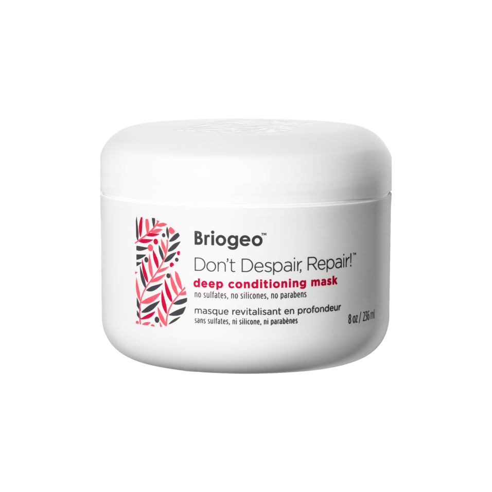 Briogeo Don’t Despair, Repair! Deep Conditioning Mask 8 oz jar on a white background