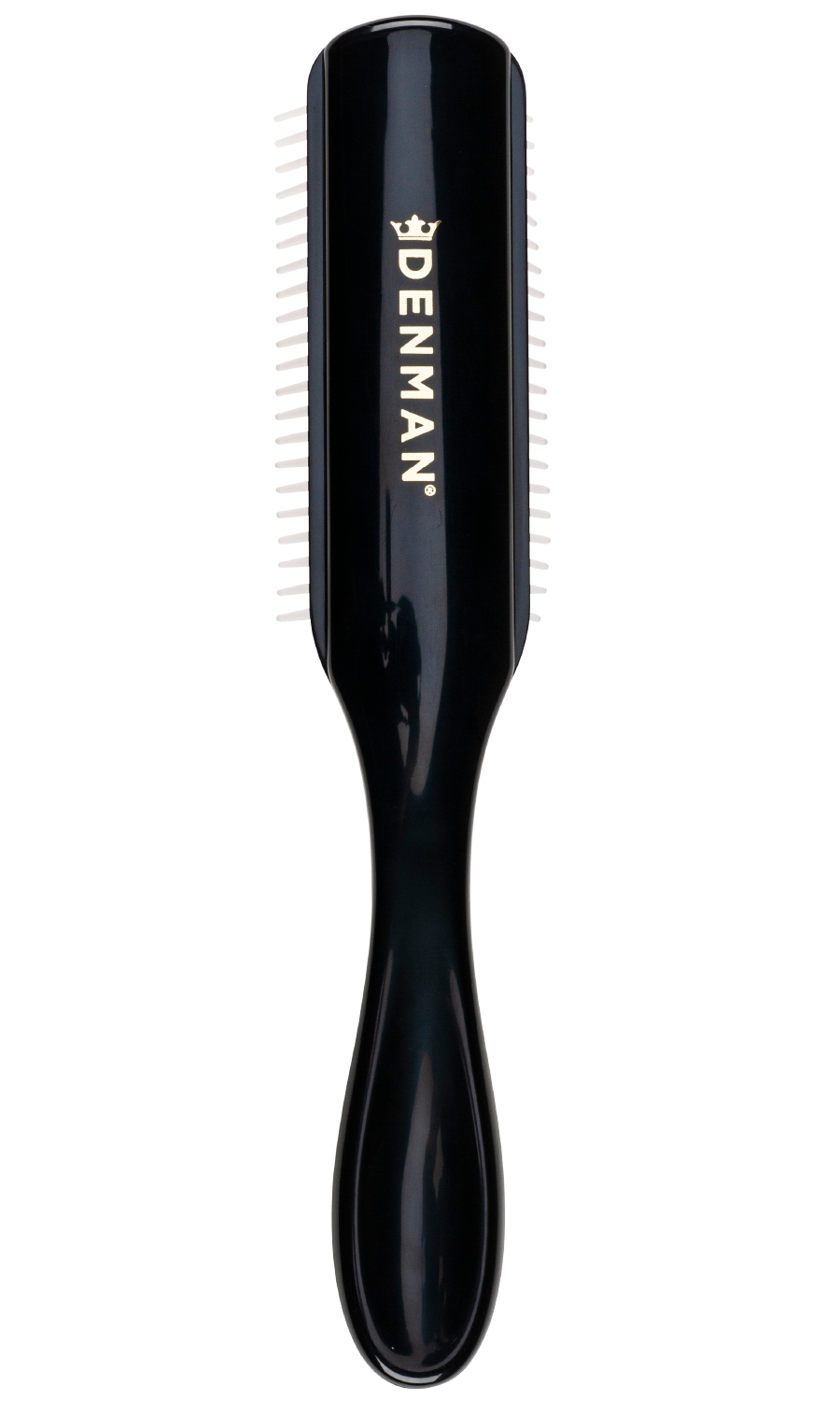 Second official product view of the Denman D3 Black and Red seven-row styling brush