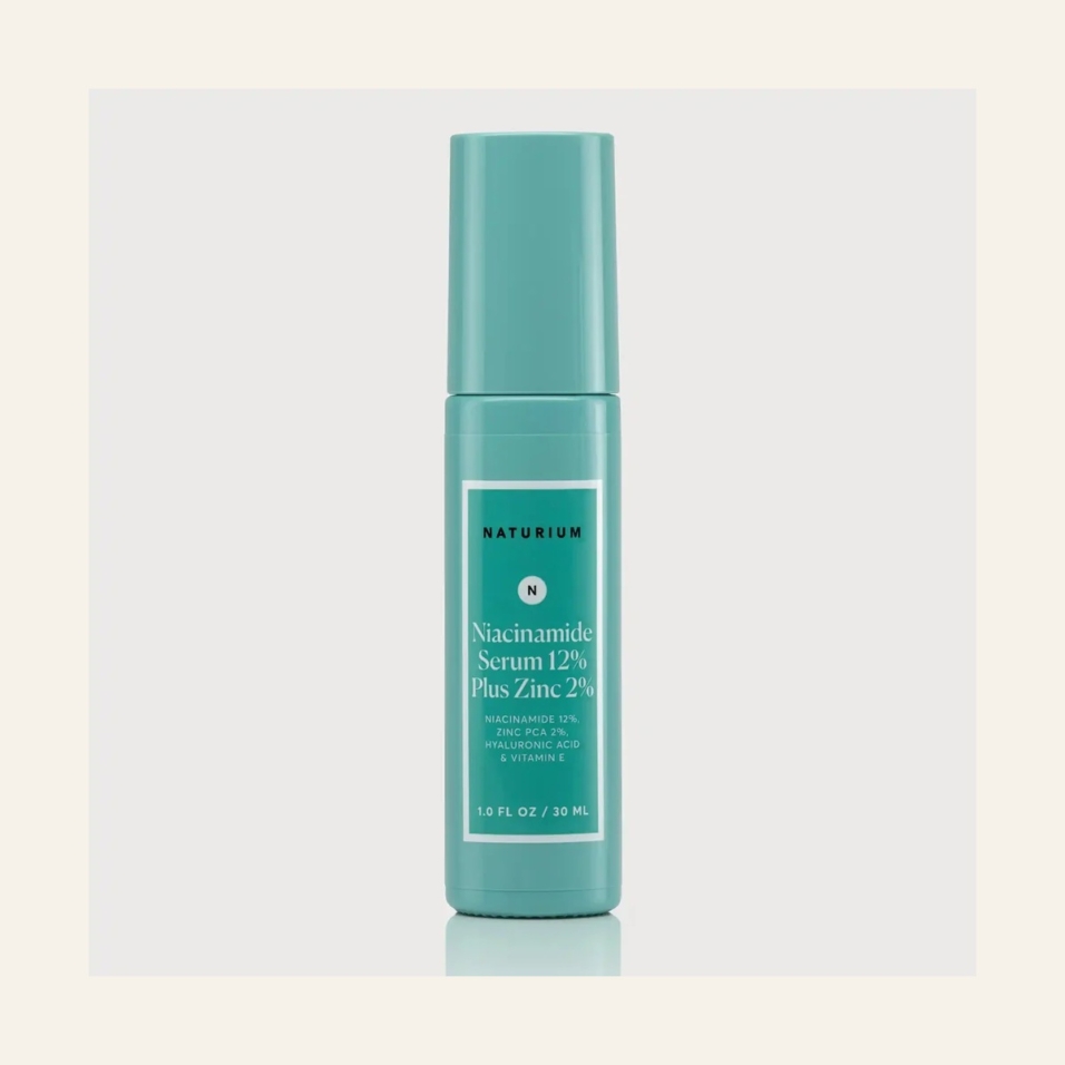 Naturium Niacinamide Serum 12% Plus Zinc 2% standard 30 ml turquoise bottle with cap