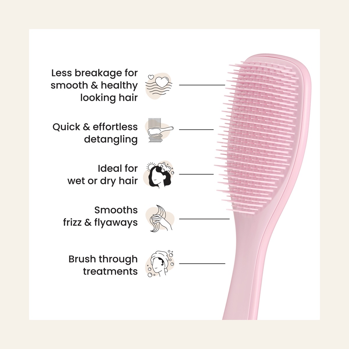 Millennial Pink Tangle Teezer Ultimate Detangler in the brand’s feature graphic